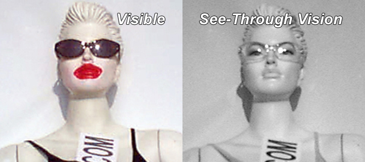 night vision seeing through clothing