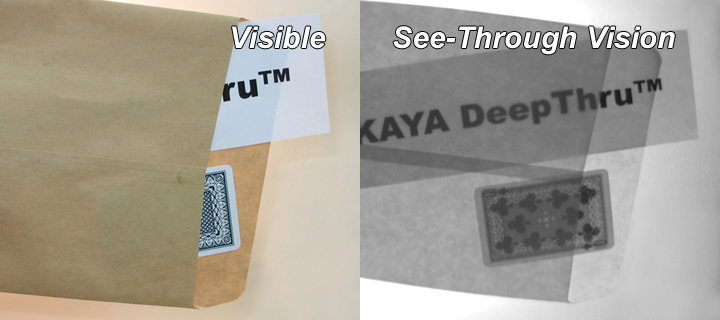 IR X-Ray Vision Cameras See Through Envelope, Paper and Playing Cards